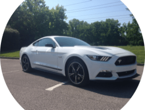 white mustang